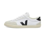 Canvas White Black Sneakers Veja , White , Heren