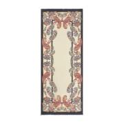 Boheme Beige Blauw Bloemenprint Sjaal Etro , Multicolor , Dames