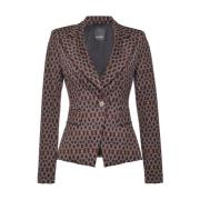 Stijlvolle Jas in Puntstof Pinko , Brown , Dames