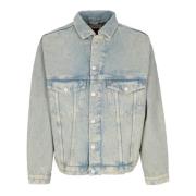 Oversized Trucker Denim Jack Heren Tommy Hilfiger , Blue , Heren