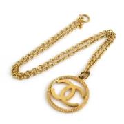 Pre-owned Metal chanel-jewelry Chanel Vintage , Yellow , Dames