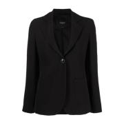 Stijlvolle Blazers voor een Chic Look Seventy , Black , Dames