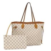 Pre-owned Canvas louis-vuitton-bags Louis Vuitton Vintage , White , Da...