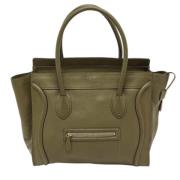 Pre-owned Leather celine-bags Celine Vintage , Green , Dames