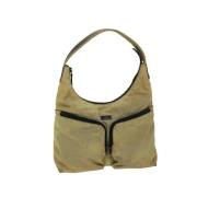 Pre-owned Nylon gucci-bags Gucci Vintage , Beige , Dames