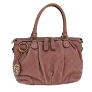 Pre-owned Leather gucci-bags Gucci Vintage , Pink , Dames