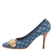 Pre-owned Denim heels Louis Vuitton Vintage , Blue , Dames