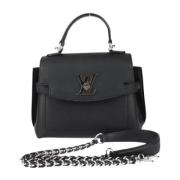 Pre-owned Leather handbags Louis Vuitton Vintage , Black , Dames