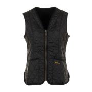 Zwarte Jassen met Fleece Betty Liner Barbour , Black , Dames