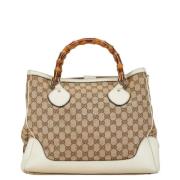 Pre-owned Canvas handbags Gucci Vintage , Brown , Dames