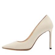 Pre-owned Leather heels Jimmy Choo Pre-owned , White , Dames