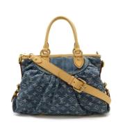 Pre-owned Denim louis-vuitton-bags Louis Vuitton Vintage , Blue , Dame...