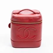 Pre-owned Leather handbags Chanel Vintage , Red , Dames