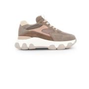 Nude en Getoaste Sneakers Hogan , Beige , Dames