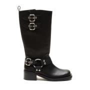 Zwarte Enkellaarzen Oosterse Stijl Steve Madden , Black , Dames