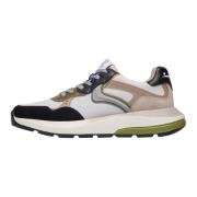 Suede and technical fabric sneakers Shine. Voile Blanche , Multicolor ...