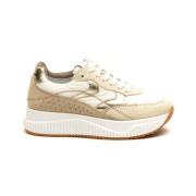 Lana Fresh Sneakers Voile Blanche , Beige , Dames