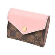 Pre-owned Leather wallets Louis Vuitton Vintage , Pink , Dames