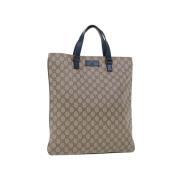 Pre-owned Canvas gucci-bags Gucci Vintage , Beige , Dames