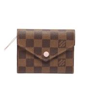 Pre-owned Coated canvas wallets Louis Vuitton Vintage , Brown , Dames