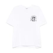 Logo Print Crew Neck T-shirts Amiri , White , Heren