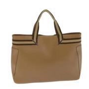 Pre-owned Leather gucci-bags Gucci Vintage , Beige , Dames