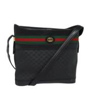 Pre-owned Leather shoulder-bags Gucci Vintage , Black , Dames