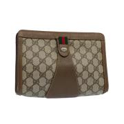 Pre-owned Canvas gucci-bags Gucci Vintage , Beige , Dames