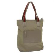 Pre-owned Nylon totes Gucci Vintage , Beige , Dames