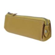 Pre-owned Leather clutches Hermès Vintage , Yellow , Dames