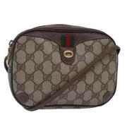 Pre-owned Canvas gucci-bags Gucci Vintage , Beige , Dames