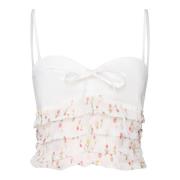 Elodie Top met Strik en Ruches For Love & Lemons , Multicolor , Dames