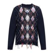 Round-neck Knitwear Maison Margiela , Blue , Heren