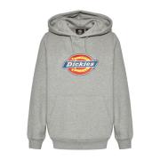 Icon Logo Hoodie Sweatshirt met Kangoeroezak Dickies , Gray , Dames