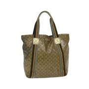 Pre-owned Canvas gucci-bags Gucci Vintage , Beige , Dames