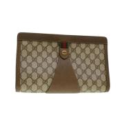 Pre-owned Canvas gucci-bags Gucci Vintage , Beige , Dames