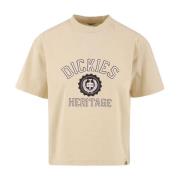 Bedrukt T-shirt Oxford-stijl Dickies , Beige , Dames