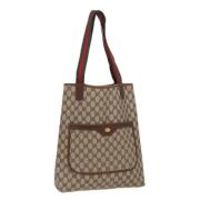 Pre-owned Leather gucci-bags Gucci Vintage , Beige , Dames