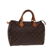 Pre-owned Canvas handbags Louis Vuitton Vintage , Brown , Dames