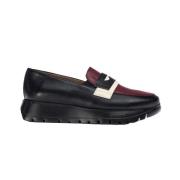 Zwarte dames loafers lichtgewicht sleehakken Wonders , Black , Dames