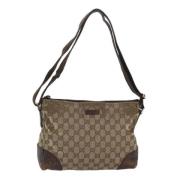 Pre-owned Canvas gucci-bags Gucci Vintage , Brown , Dames