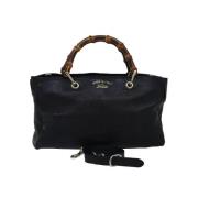 Pre-owned Leather gucci-bags Gucci Vintage , Black , Dames