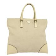 Pre-owned Canvas prada-bags Prada Vintage , Beige , Dames