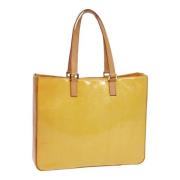 Pre-owned Leather totes Louis Vuitton Vintage , Yellow , Dames