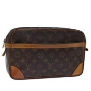 Pre-owned Canvas clutches Louis Vuitton Vintage , Brown , Dames