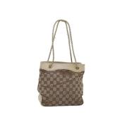 Pre-owned Canvas gucci-bags Gucci Vintage , Beige , Dames