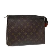 Pre-owned Canvas pouches Louis Vuitton Vintage , Brown , Dames