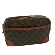 Pre-owned Canvas clutches Louis Vuitton Vintage , Brown , Dames