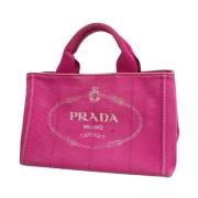 Pre-owned Canvas totes Prada Vintage , Pink , Dames