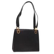 Pre-owned Leather shoulder-bags Salvatore Ferragamo Pre-owned , Black ...